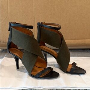 Givenchy NWOT Olive/Brown Wrap-Strap back zip High Heel  for Women
